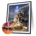 thumbnail image 1 of Cuadros Decorativos 5D DIY Diamond Painting Kits Full Square Drill Natividad Mosaico Imagen de pared Ehuebsd embutido en tela, 1 of 1