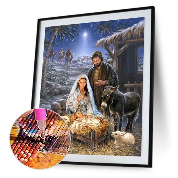 5D DIY Diamond Painting Kits Full Square Drill Nativity Mosaic Picture Wall Arts Likrtyny Oficina Multiescena Multifunción