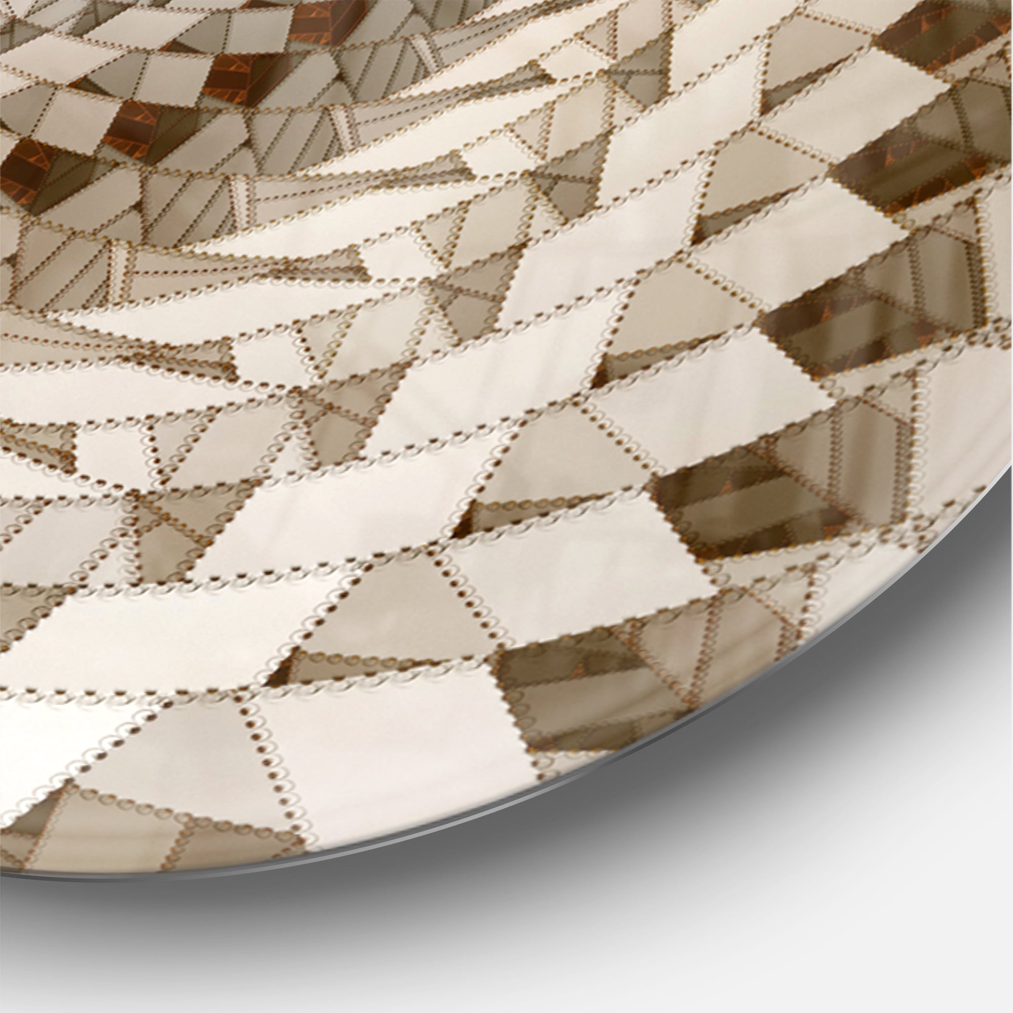 Designart 'White Fractal Spiral Pattern ' Modern wall clock