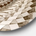 thumbnail image 3 of Designart 'White Fractal Spiral Pattern ' Modern wall clock, 3 of 3