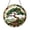 Acrylic 3.5 Inch, variant on Bonsai Tree Japanese Garden Metal Wall Sign, Stained Glass Style Decor Plaque, Zen Landscape Art Ornament for Indoor Outdoor Garden