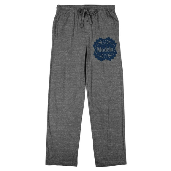 Modelo Badge Logo Men's Heather Gray Sleep Pajama Pants-XXL