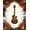 Brown Orange Cream, Pattern 1, variant on ODIKA 2'x3' Washable Accent Rug Pet Friendly, Bedside Mat Guitar Music Notes Vintage Rock Distressed Grunge Hip Border for Bedroom, Nursery, RV