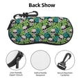 thumbnail image 3 of Lsque Skull and Palm Leaves Pattern Eyeglasses Cases, Protective Case For Glasses,Sunglasses Case,Flexible Eyewear Storage,Multi-Purpose Key Lock Case, 3 of 6