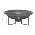 thumbnail image 5 of Sunnydaze 24" Round Wood-Burning Black Finish Cast Iron Fire Pit Bowl and Stand, 5 of 7