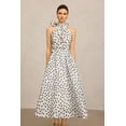 thumbnail image 2 of Vestido largo Bellabarnetten Sliya Bowknot con estampado de puntos para mujer, 2 of 6