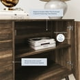 thumbnail image 3 of BELLEZE Sideboard Kitchen Buffet and TV Stand - Annett (Dark Walnut), 3 of 7