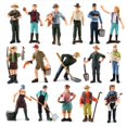 thumbnail image 2 of Lefu Modèles de Trains Fermier Berger Figurines Peintes Simulation Ferme Personnes Debout, 2 of 5