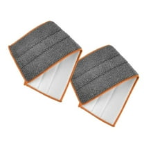Superio Microfiber Mop Replacement Head, 16 inch Damp Mop Pad Refill for Miracle Mop Dusting and Spray Mop, attaches to Velcro mop(Gray, 2-Pack)
