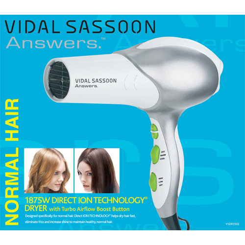 Vidal Sassoon Answers Hair Dryer Normal Hair