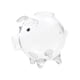 thumbnail image 1 of Adorno de hucha de cristal transparente, pequeño banco de dinero, tarro para ahorrar dinero en efectivo, decoración del hogar para niños, 1 of 9