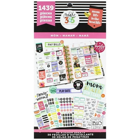 The Happy Planner Mom Life Stickers: 1439pk (Best Sticker Paper For Planner Stickers)