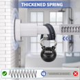 thumbnail image 3 of Shower Curtain Rod 36-84 Inches (3-7ft) Non Rust Adjustable White Shower Rod Spring Tension Non Slip No Drilling Stainless Steel Shower Rods for Bathroom Window, 3 of 17