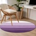 thumbnail image 4 of Round Rugs 3.3Ft, Purple Ombre Round Area Rug Washable Indoor Throw Carpet, Farmhouse Vintage Wooden Striped Soft Non Slip Circle Rug for Laundry Room Patio Home Decor Aesthetic, 4 of 8