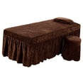 thumbnail image 1 of Juego de ropa de cama para masajes SPA Juegos de sábanas para mesas de masajes, mesa individual para spa de salón de masajes café Zulema Sábana de la mesa de masaje, 1 of 8