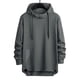 thumbnail image 1 of pstuiky camisas de manga larga para hombre, Sudadera con capucha deportiva de manga larga para hombre, holgada, de color liso, informal, para hombre camisetas de hombre xl, 1 of 7