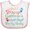 White and Pink, variant on Inktastic Soccer Player Like Daddy Boys or Girls Baby Bib