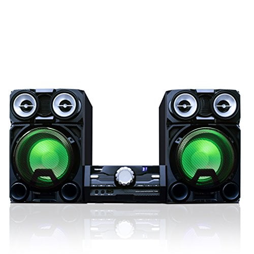 Toshiba TY-ASW8000 800 Watt BT Stereo Sound System: Wireless Mini Component  Home Speaker System with LED Lights