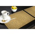 thumbnail image 4 of 4/6 Pcs Placemat Brown Bamboo Pattern Table Mat For Dining Table Kitchen Accessories Coffee Tea Coaster, 4 of 5