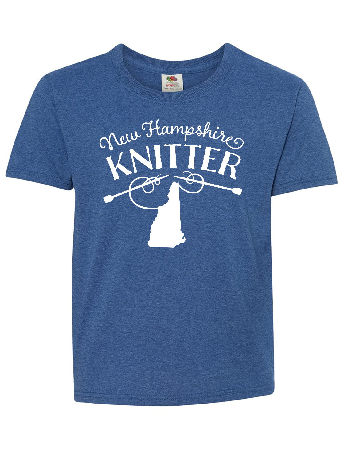 New Hampshire Knitter in White Youth T-Shirt - Walmart.com - Walmart.com