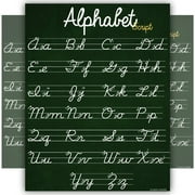ABC Cursive Script Alphabet poster SIZE SMALL chart LAMINATED teaching classroom decoration Young N Refined