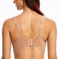 thumbnail image 2 of MELENECA Underwire Minimizer Bra for Women Cappuccino 36B, 2 of 3