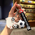 thumbnail image 1 of 2022 Qatar Football World Cup Small Cape Mascot Keychain Souvenir, 1 of 3