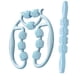 thumbnail image 4 of Rodillo de masaje circular para piernas, portátil y multifuncional, con abrazadera para piernas para entrenamiento manual. azul, 4 of 9