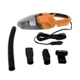 thumbnail image 1 of Aspiradora para coche potente de 12 V y 120 W con succión de 3500 PA para limpieza en seco y húmedo, práctico quitapolvo naranja, 1 of 8