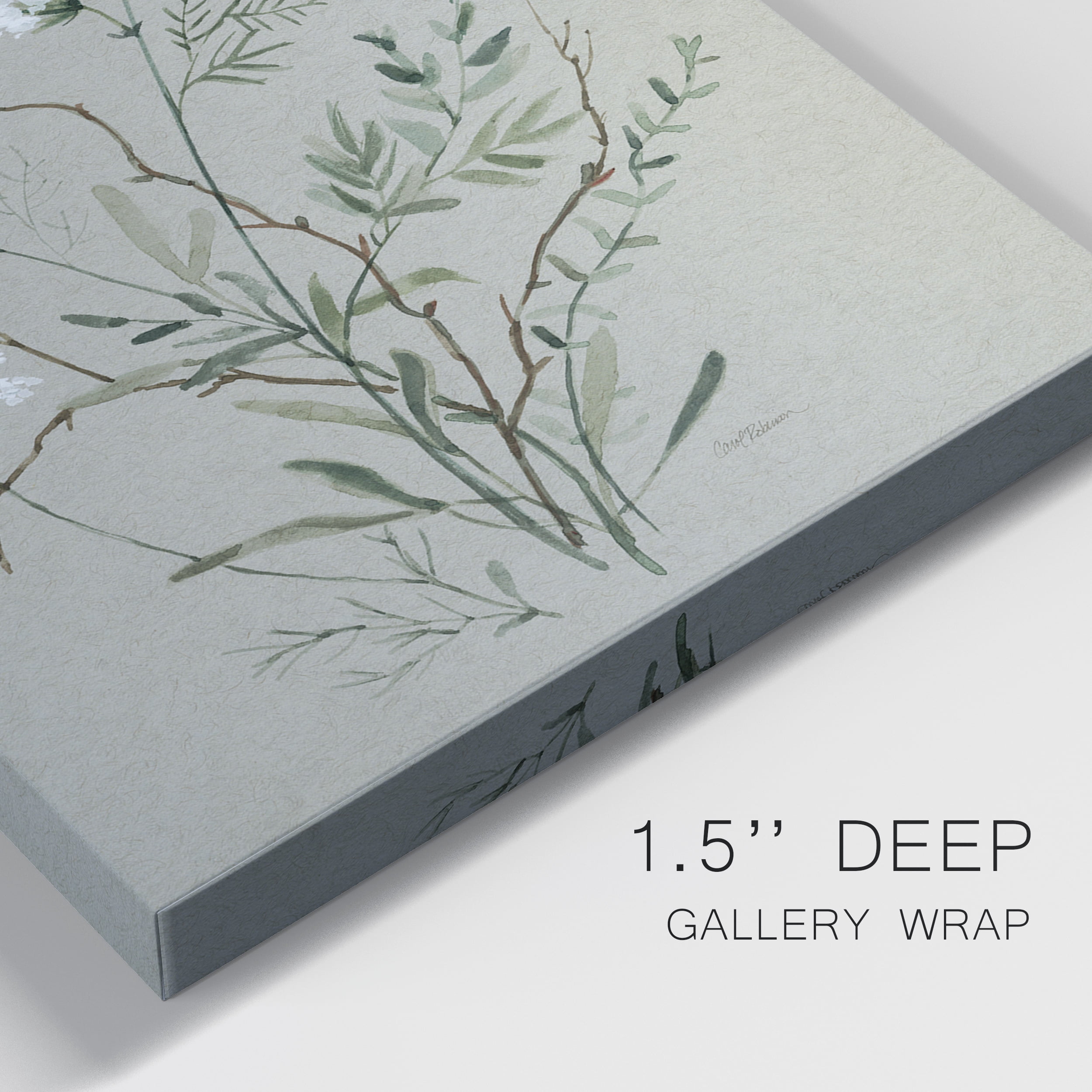 Bouquet of Grace Bird I Premium Gallery Wrapped Canvas - Ready to Hang - Set of 2 - 12 x 18 Each