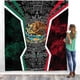 thumbnail image 4 of Manta de México con nombre personalizado para hombres y mujeres, mantas de México personalizadas, manta con bandera de México, regalo divertido, manta de felpa suave y micropolar Sherpa para cama, 4 of 8