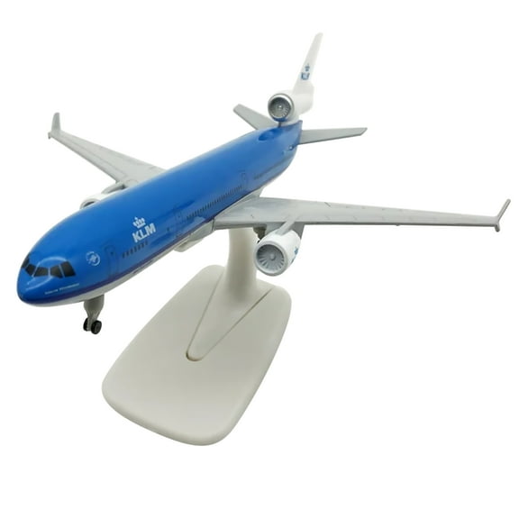NATEFEMIN 1/400 Scale Diecast Airplane Model Netherlands MD-11 with Wheels Alloy 20cm Aircraft Collectible Display