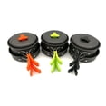 thumbnail image 5 of FESTFENDS 8 Pcs Outdoor Cookware Set Camper Pots and Pans Set Black for One to Two People, 5 of 5