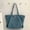 Blue, variant on Openpig Canvas Tote Bag-Extra Big Shopping Beach Totes Bags Reusable Largest Grocery Plain Solid Bag 19.3" x 7" x 11.82"