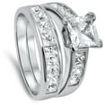 thumbnail image 4 of CHOOSE YOUR COLOR White CZ Solitaire Ring Set .925 Sterling Silver Band Jewelry Female Size 6, 4 of 4