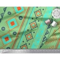 thumbnail image 2 of Soimoi Cotton Duck Fabric Aztec Geometric Print Fabric by The Yard 42 Inch Wide, 2 of 3