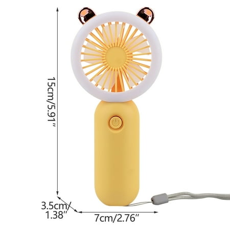 

Yrtoes Holiday Ornaments Cosmetic Fan With Light Handheld Fan Usb Portable Charging With Night Light Lazy Desktop Mini Pocket Small Fan