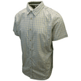 thumbnail image 2 of prAna Men's Chartreuse Green Box Plaid S/S Woven Shirt (Slim Fit) S01, 2 of 6