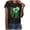 Black#1, variant on Spring Saving GaThRRgYP St.Patricks Day Clearance,Ladies Fashion St. Patrick's Day Herat Print Short Sleeve Round Neck Shirt Woman Casual Loose
