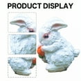 thumbnail image 2 of ICERUN 3Pcs Garden Statues,Resin Mini White Rabbit Sculpture Yard Decor,Whimsical Charm Statues Garden Statues for Outside,Style4, 2 of 5