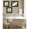 thumbnail image 3 of HomeRoots 15 x 15 x 1 in. A Bit of Bubbly 2 Black Framed Print Bath Wall Art with Mirror - Set of 3, 3 of 4