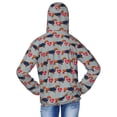 thumbnail image 4 of Cauagu Dachshund Dog Heart Print Sun Protection Jacket for Teen,Full-Zipper Long Sleeve Sun Shirts with Pockets UV Hoodie Shirts Outdoor Athletic Jacket-X-Large, 4 of 7