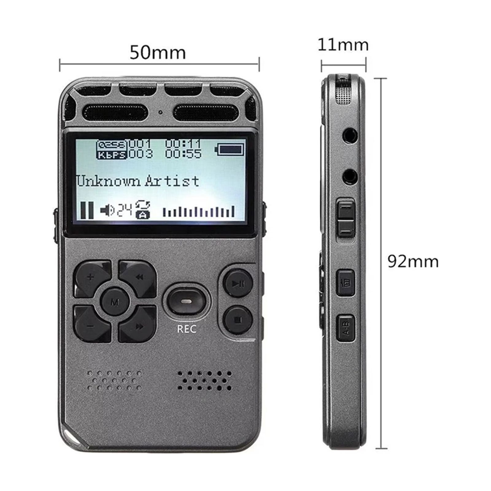 HD 1536KBPS Digital Audio Sound Voice Recorder Dictaphone WAV MP3 Player Recording Pen ,Powerful Feature