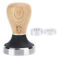 thumbnail image 1 of Tamper De Café De Acero Inoxidable Duradero, Herramienta De Distribución De Espresso, 58 Mm Para El Café De Los Amantes Del Café De La Oficina En El Hogar Octpeak Color Madera Clara, 1 of 8