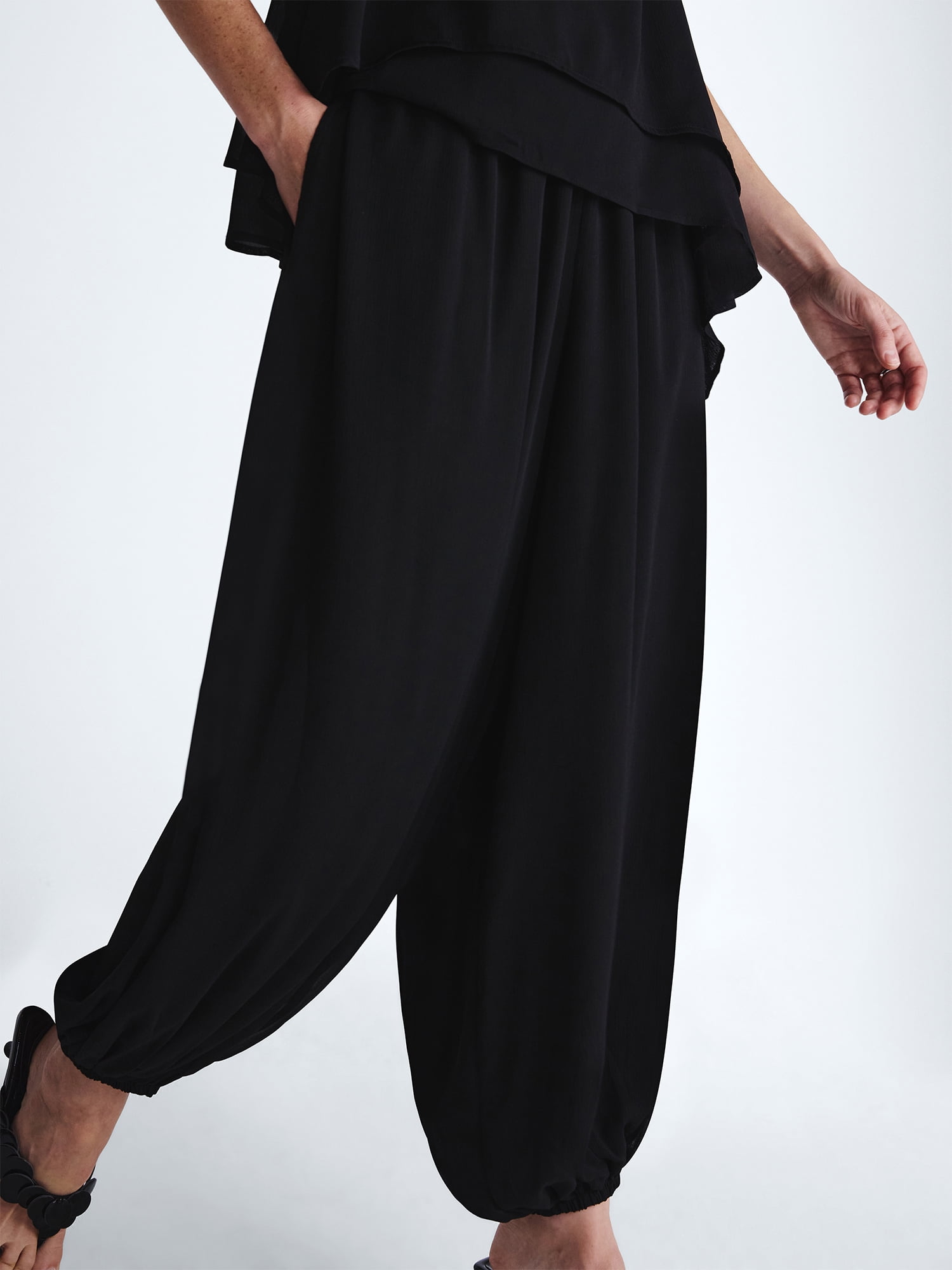 Scoop Women's and Women's Plus Pull on Harem Pant, Sizes XS-4X