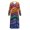 Rainbow Wavy Dots, variant on Rainbow Wavy Dots Elastane Polyester Blend Womens Long Sleeve Nightgowns with Soft, Cozy Long Length House Dress for Bedroom Indoor Pajama Party