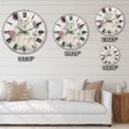 thumbnail image 4 of Designart 'Blossoms on Birch Cottage Bouquet II' Farmhouse wall clock, 4 of 4
