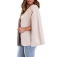 thumbnail image 2 of Womens Cape Open Front Split Sleeve Bussiness Blazer Coat, 2 of 2