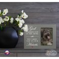 thumbnail image 2 of LifeSong Milestones Wooden Memorial 8x10 Vertical Picture Frame for Pet Dogs holds 4x6 photo - (God Carries You) (Gray), 2 of 2