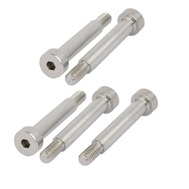 Unique Bargains 5pcs Hex Socket Shoulder Bolt 6mm Shoulder Dia 30mm Shoulder Length M5 Thread